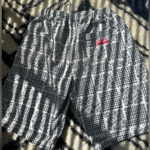 Kenzo Sweat Shorts White/Black Pattern BNWOT